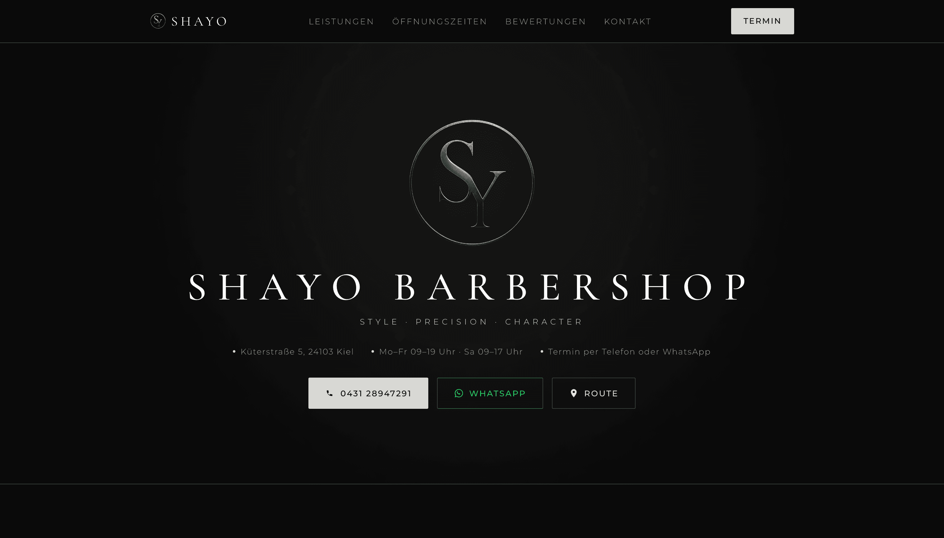 ShaYo Barbershop — SEO- und GEO-optimierte Website