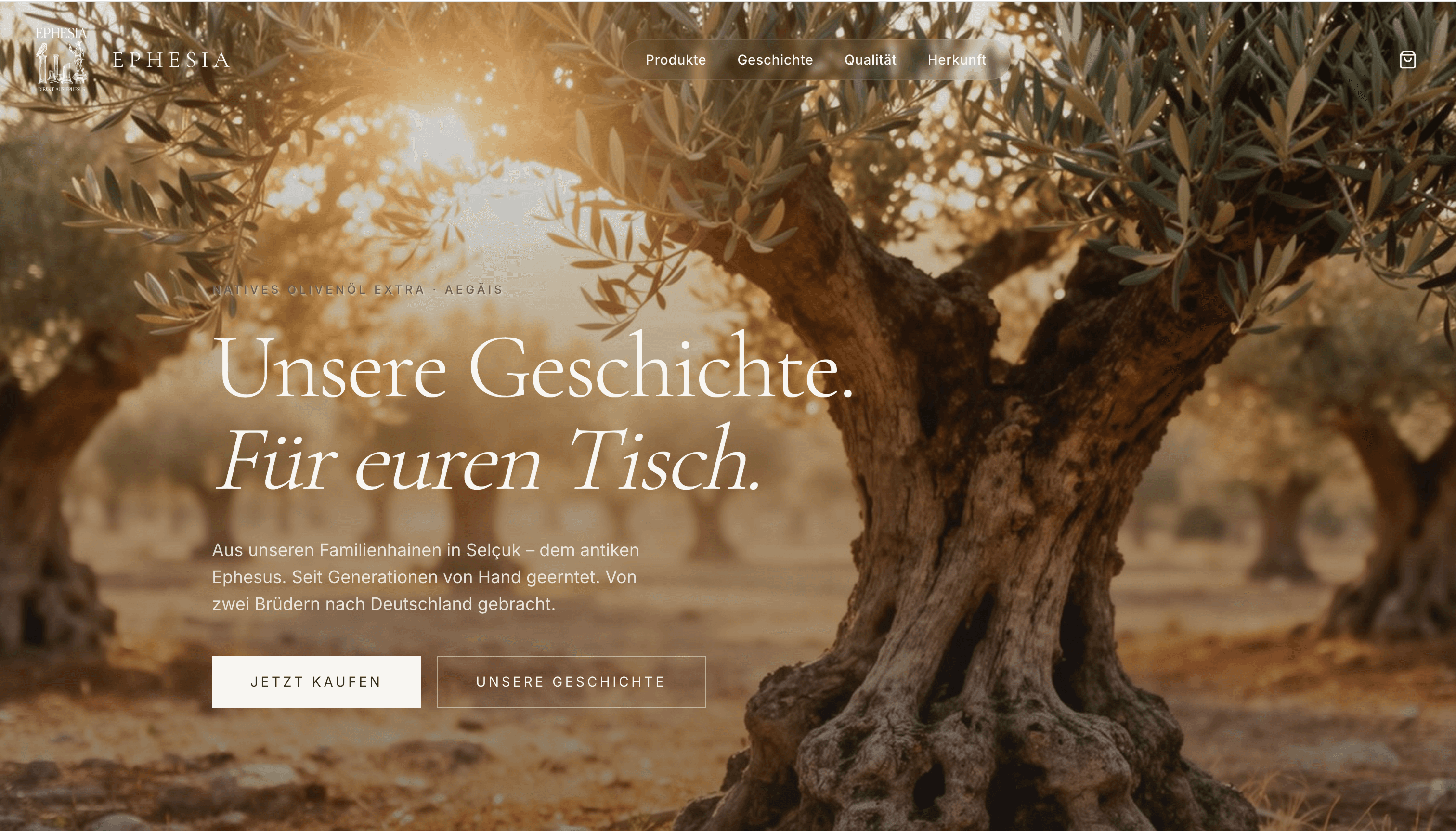 Ephesia — Online-Shop für Olivenöl